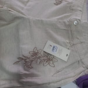 Bermuda Lírio Bordada