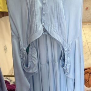 Vestido Manga Princesa c/ Botão